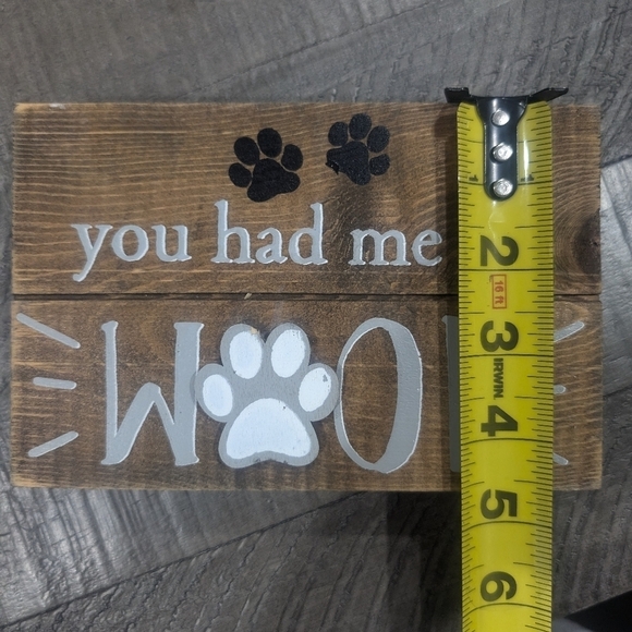 2 pet decor rustic wood block signs - Picture 3 of 5
